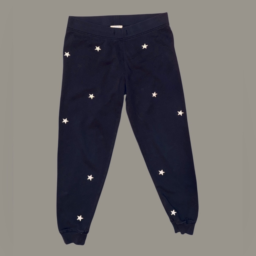 Leallo Dune Lounge Pants with Stars in Black with White Stars size xs‎